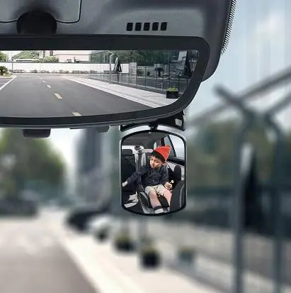 Baby Car Mirror Adjustable 360° Rotation Safety Cars Seats Mirror Rear for Back Seat Rear Facing Infant Auto Accessories for Crash Tested and Certified